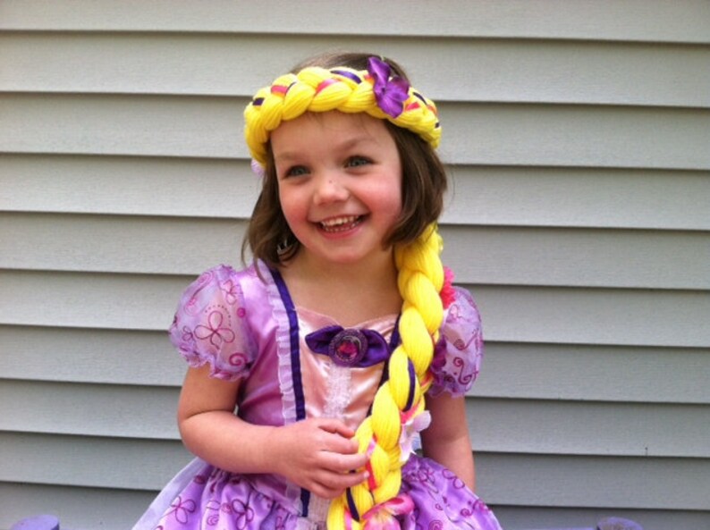Kids Dress Up Rapunzel Hair Rapunzel Braid Dress Up Etsy