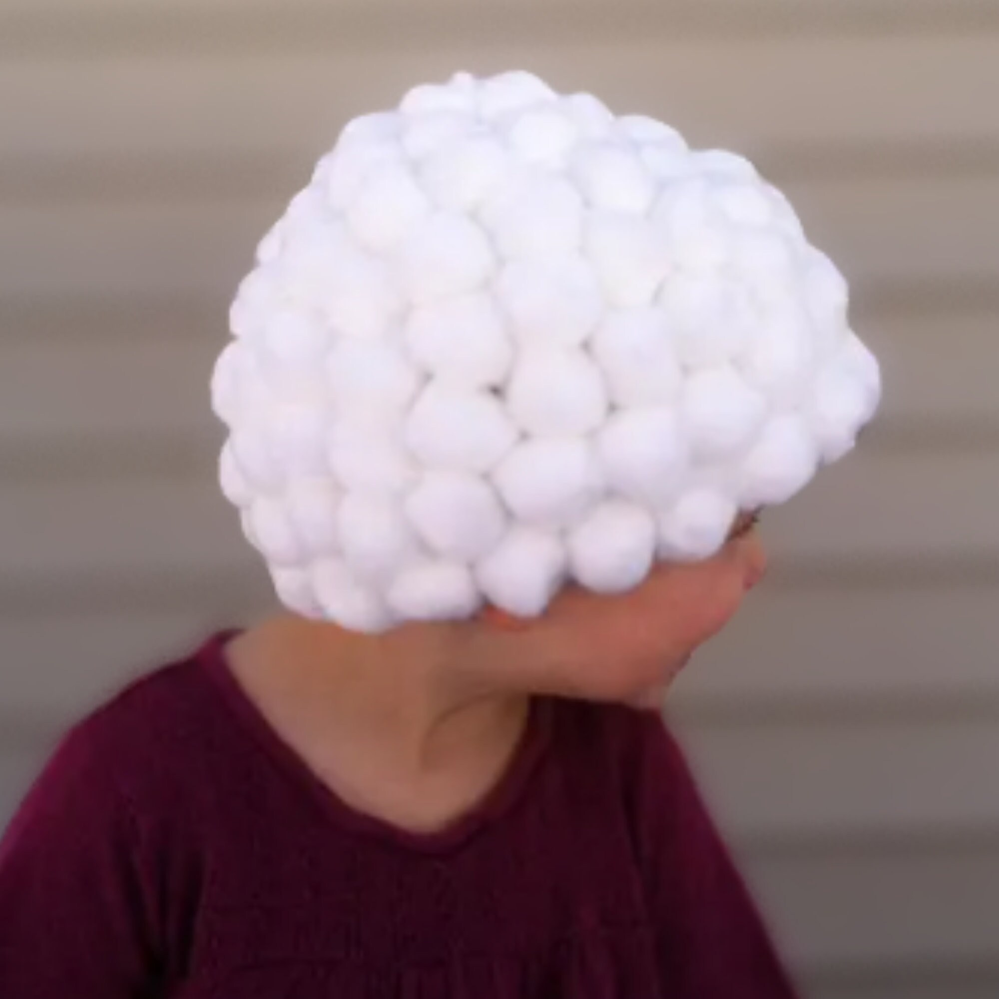 Wigs With Cotton Balls