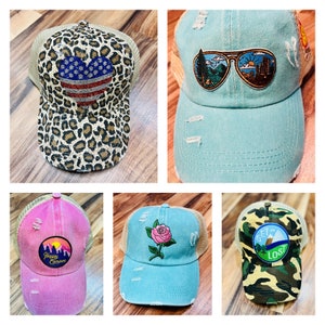 Distressed Ponytail Hat