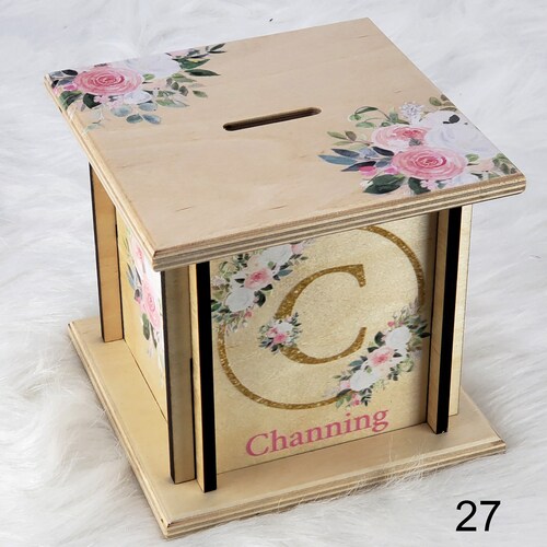 Kids Piggy Banks Floral Nursery Decor Baby's 1st Etsy