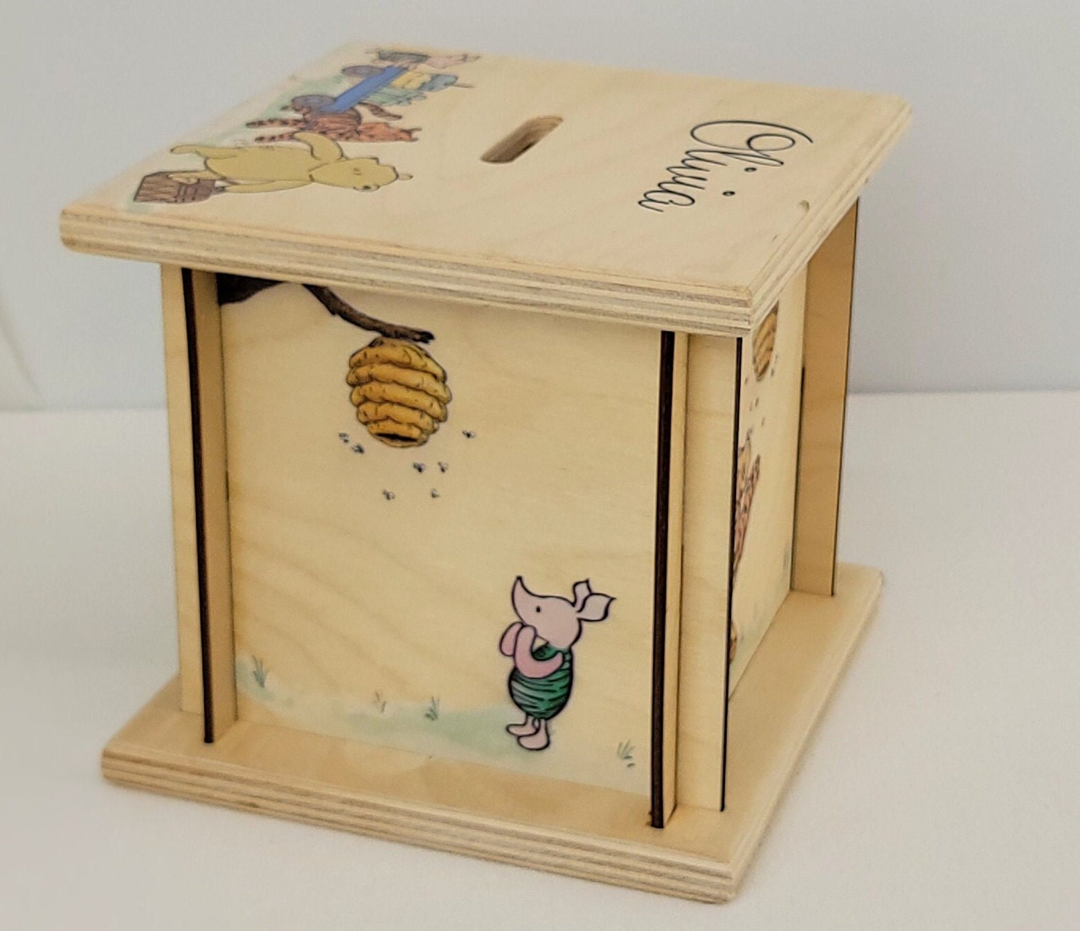 Kids Piggy Banks, Pooh Baby Shower, Pooh Decoration, Baby Shower Gift, Safe Piggy Bank, Gifts