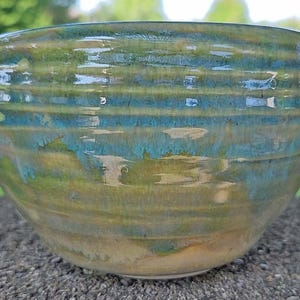 Light Green Aqua Blue & White Small Decorative Bowl