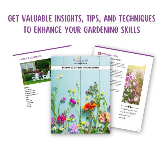 Gardening Secrets: Thriving Garden Tips (Digital Downloadable Product)