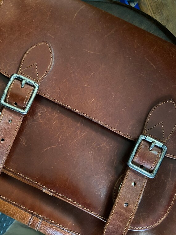 Vintage COLE HAAN leather messenger bag - image 3