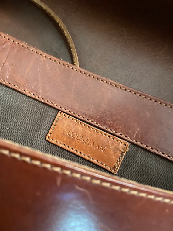 Vintage COLE HAAN leather messenger bag - image 6