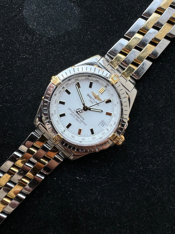 Vintage Breitling Windrider Wings, 18k yellow gold
