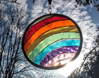 Rainbow circle window decoration