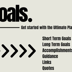 goal planning and goal setting for life goals and dreams