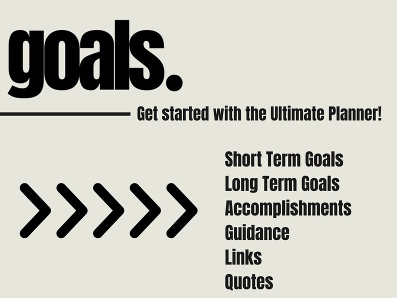 goal planning and goal setting for life goals and dreams