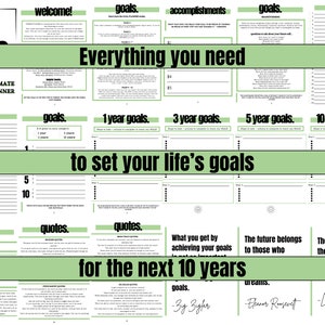 goal planning and goal setting for life goals and dreams