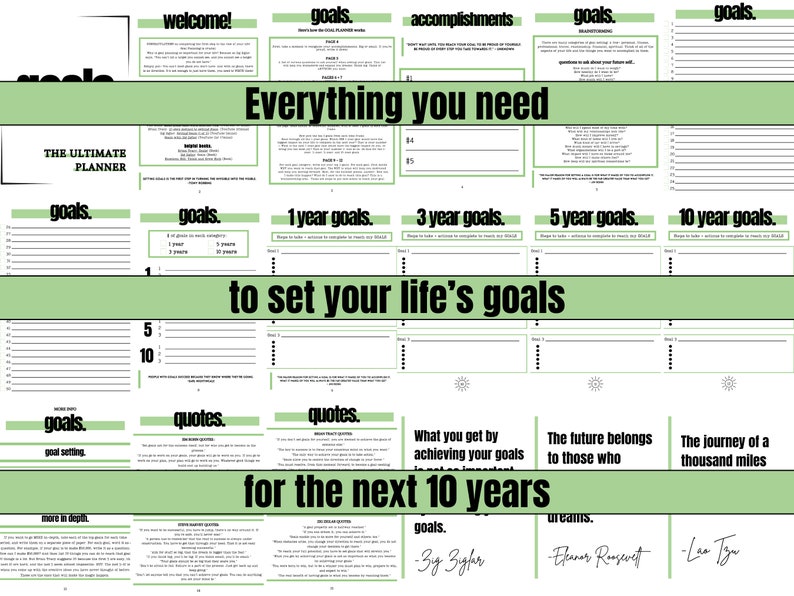 goal planning and goal setting for life goals and dreams