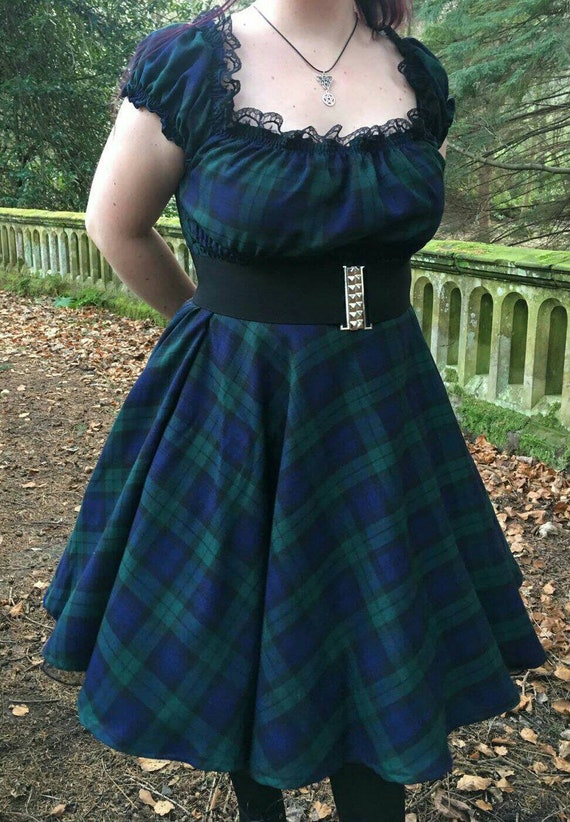 tartan formal dress