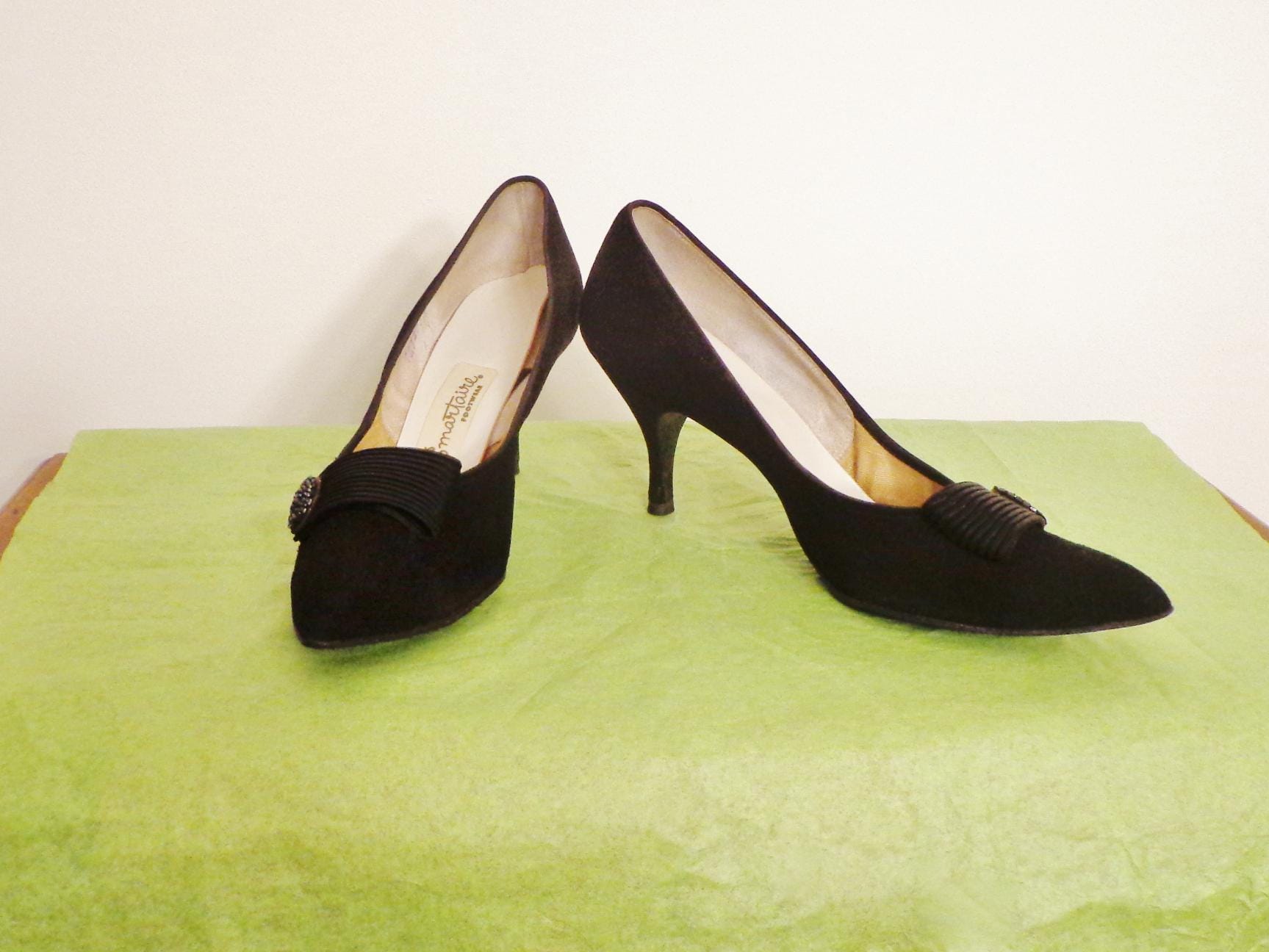 60s Suede Heels - Etsy