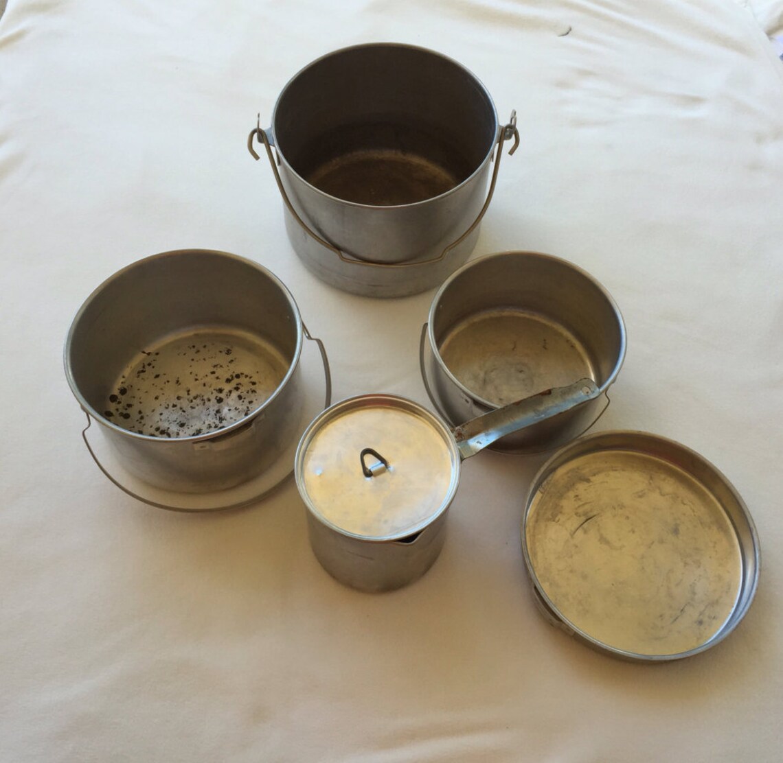 Camping Cookware Vintage Aluminum Pots and Pans 9 piece Etsy