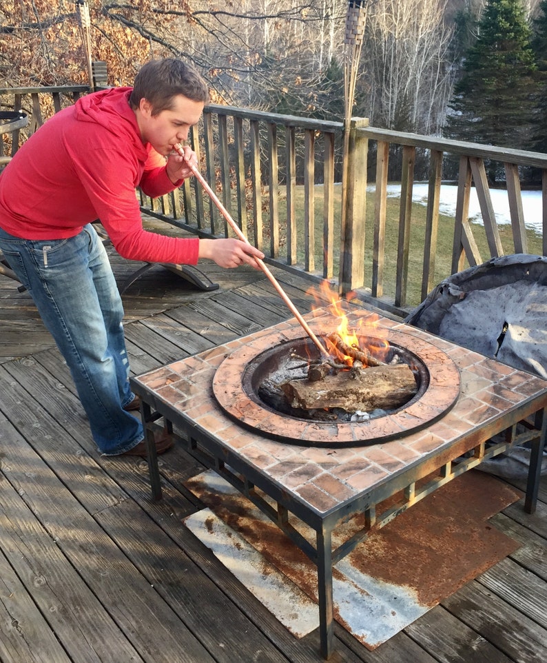 Fireplace Bellows Fire Pit Tool Campfire Blowstick Etsy