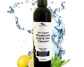 Organic Skin Care Face Cleanser w Hyaluronic Acid Aloe Vera Natural Facial Cleanser Gentle Face Wash Natural Skin Care