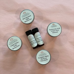 Organic Skin Care Sample Set - Get a sample set of our top 5 sellers to try before you buy with BONUS Mask- Organic Skin Care