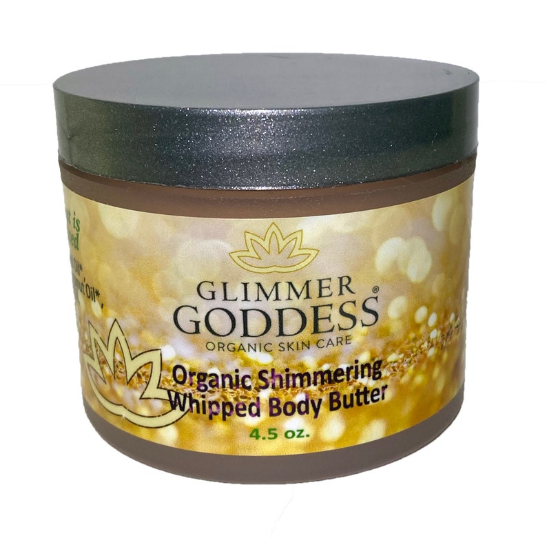 Organic Body Shimmer Butter Shimmer Body Butter Glitter Etsy