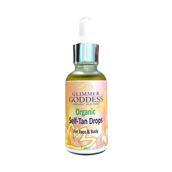Organic Self Tan Drops for Face and Body 1 oz.