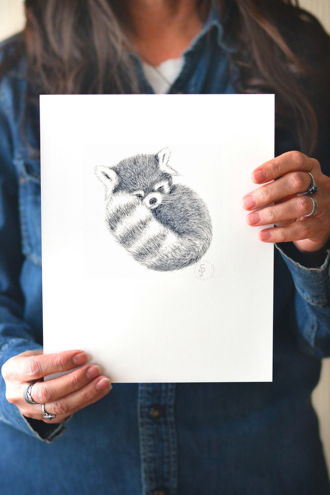 Red Panda Wall Art - Panda Art Print - Baby Panda Print Signed by the ...