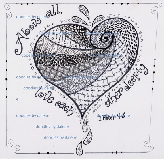 1 Peter 4 8 Coloring Page Etsy