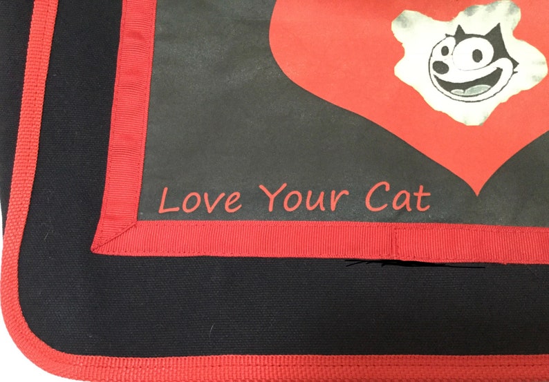 Love Your Cat Felix the Cat Messenger Bag, Canvas Bagfor All Cat