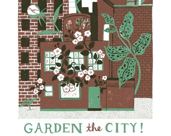 Garden the City 8x10" giclee print