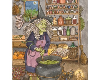 Witch's Apothecary 8x10" Giclee Print