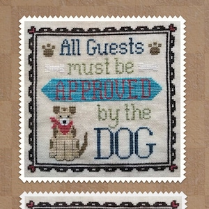 DOG OWNER'S WELCOME Digital Pattern for Cross Stitch by Waxing Moon 2 Designs One Dog or Multiple Dogs image 1