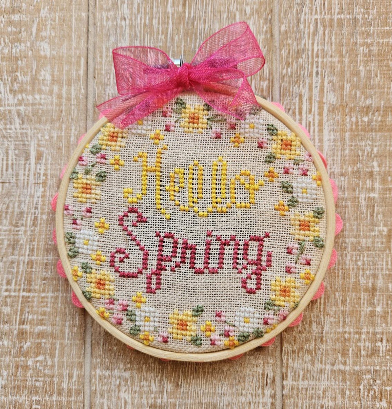 SPRING MINI ROUNDS; Digital, Printable, Pdf Pattern for Cross Stitch; 6 ...