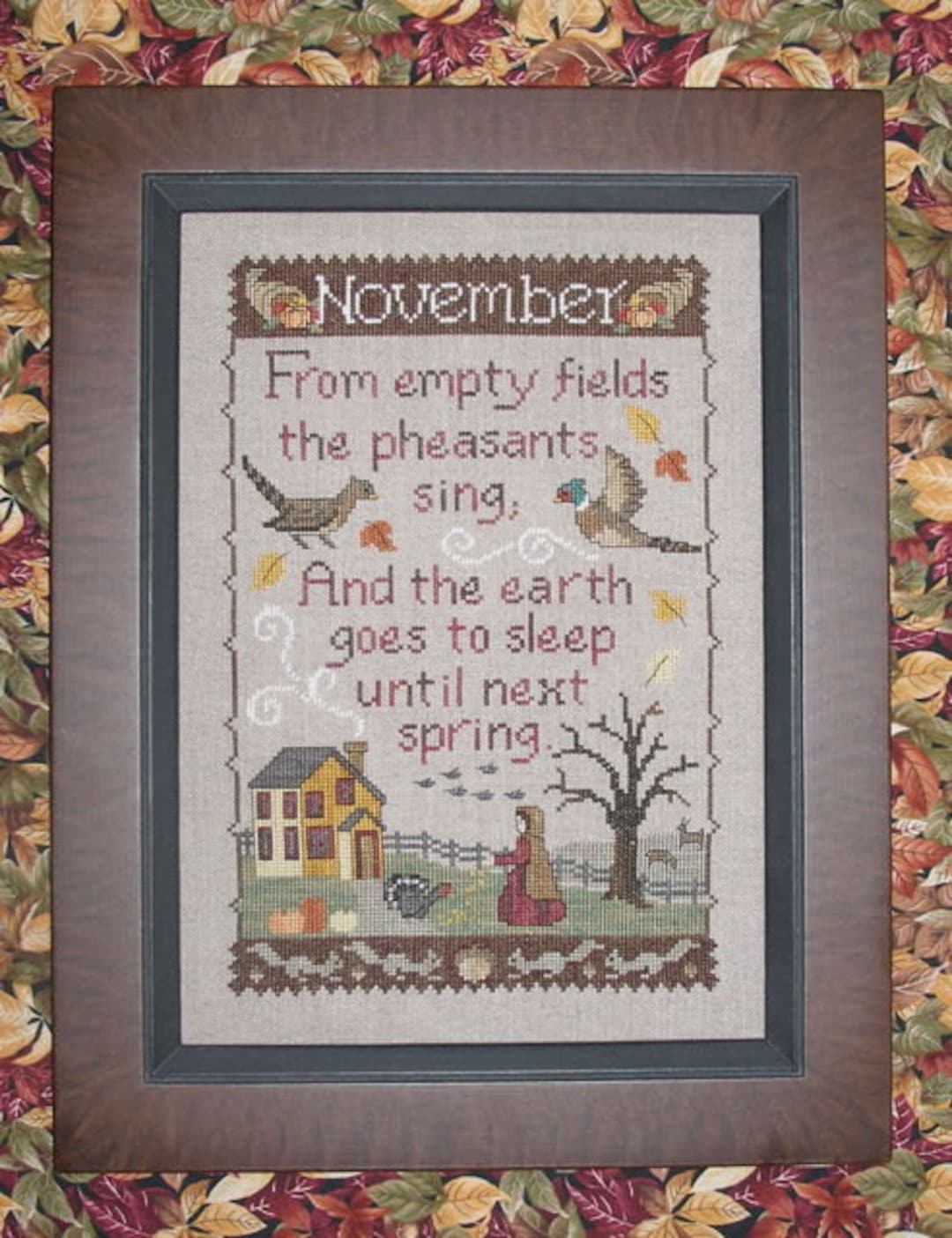 NOVEMBER SAMPLER; Downloadable Pattern for Counted Cross Stitch; PDF ...
