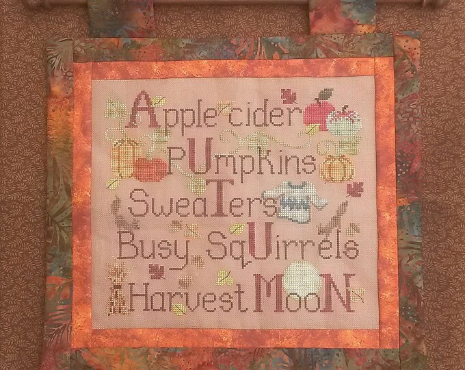 AUTUMN THINGS Instant Pdf Pattern for Cross Stitch Autumn - Etsy
