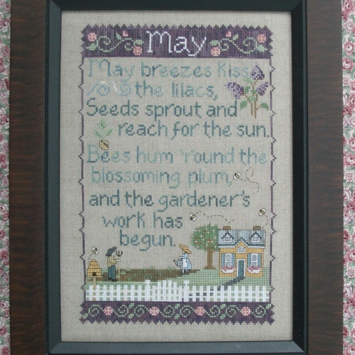 MARCH SAMPLER Pattern for Counted Cross Stitch Instant PDF - Etsy