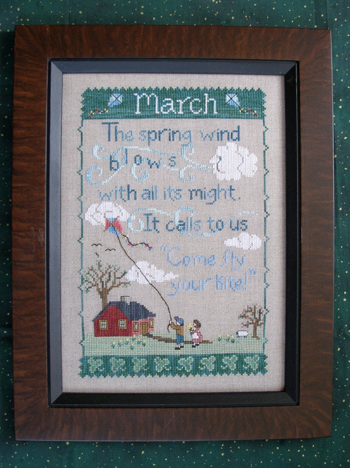 March Pattern Sample MARCH SAMPLER; Pattern for Counted Cross Stitch; Instant PDF Download ...