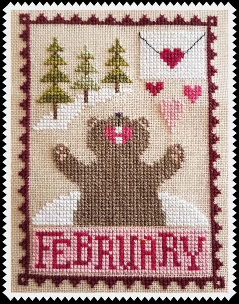 MONTHLY TRIO: January, February & March; Digital Pattern by Waxing Moon ...