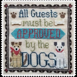 DOG OWNER'S WELCOME Digital Pattern for Cross Stitch by Waxing Moon 2 Designs One Dog or Multiple Dogs image 3