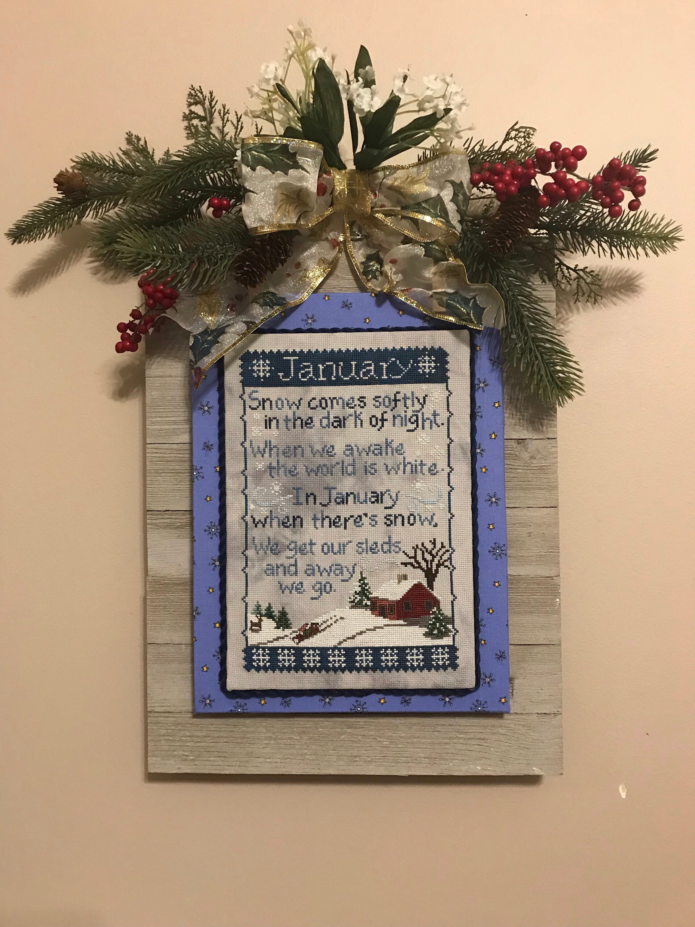 January Patchwork JANUARY SAMPLER; Downloadable Pattern for Cross Stitch, PDF File - Etsy