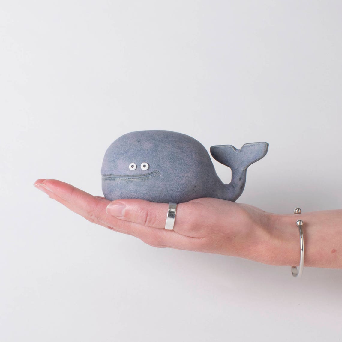 Whale ornament / ceramic whale sculpture / whale art / whale Etsy