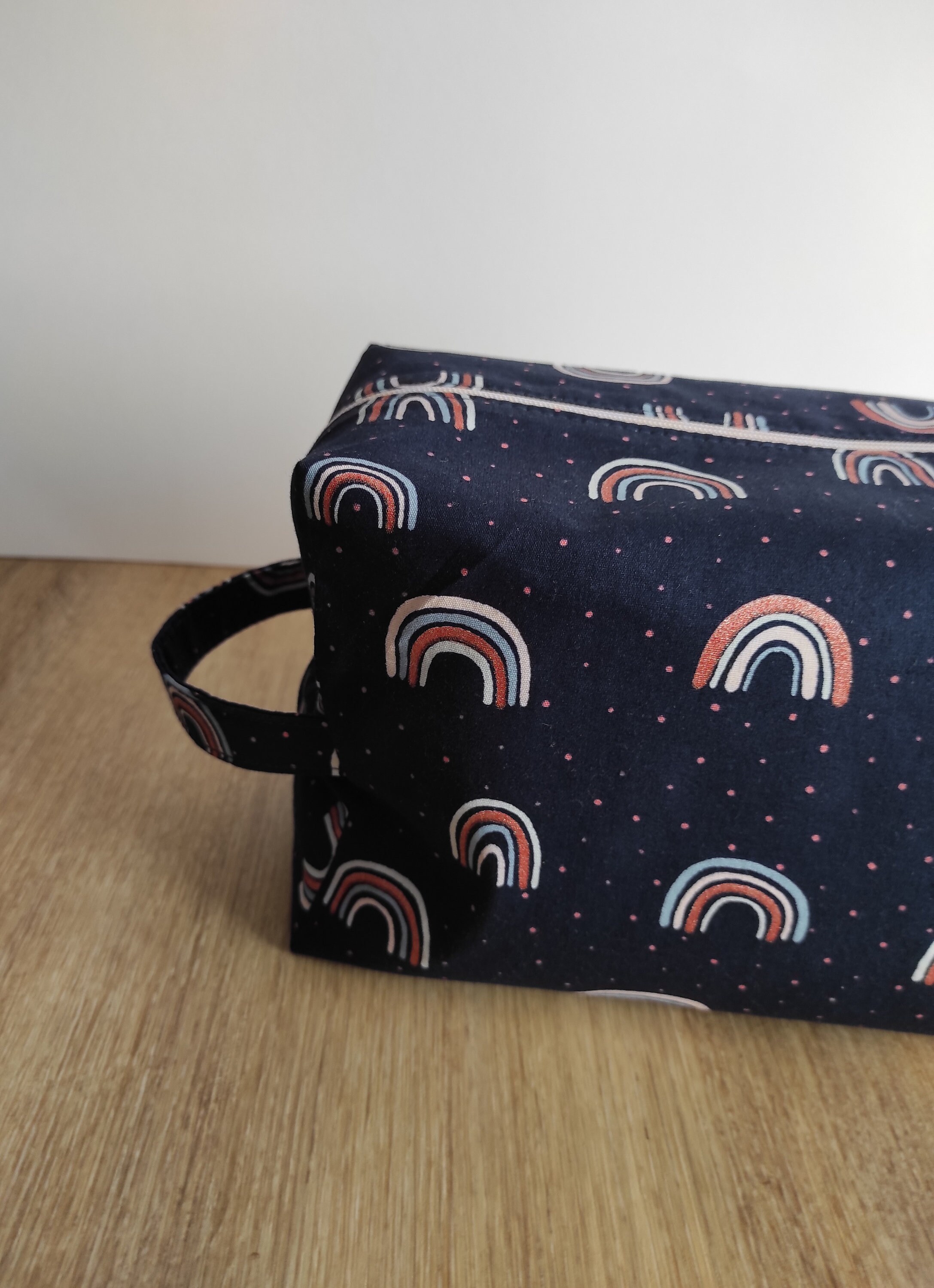 Toilet Bag in Cotton Fabric Exotic Pattern Inside Cotton Etsy UK