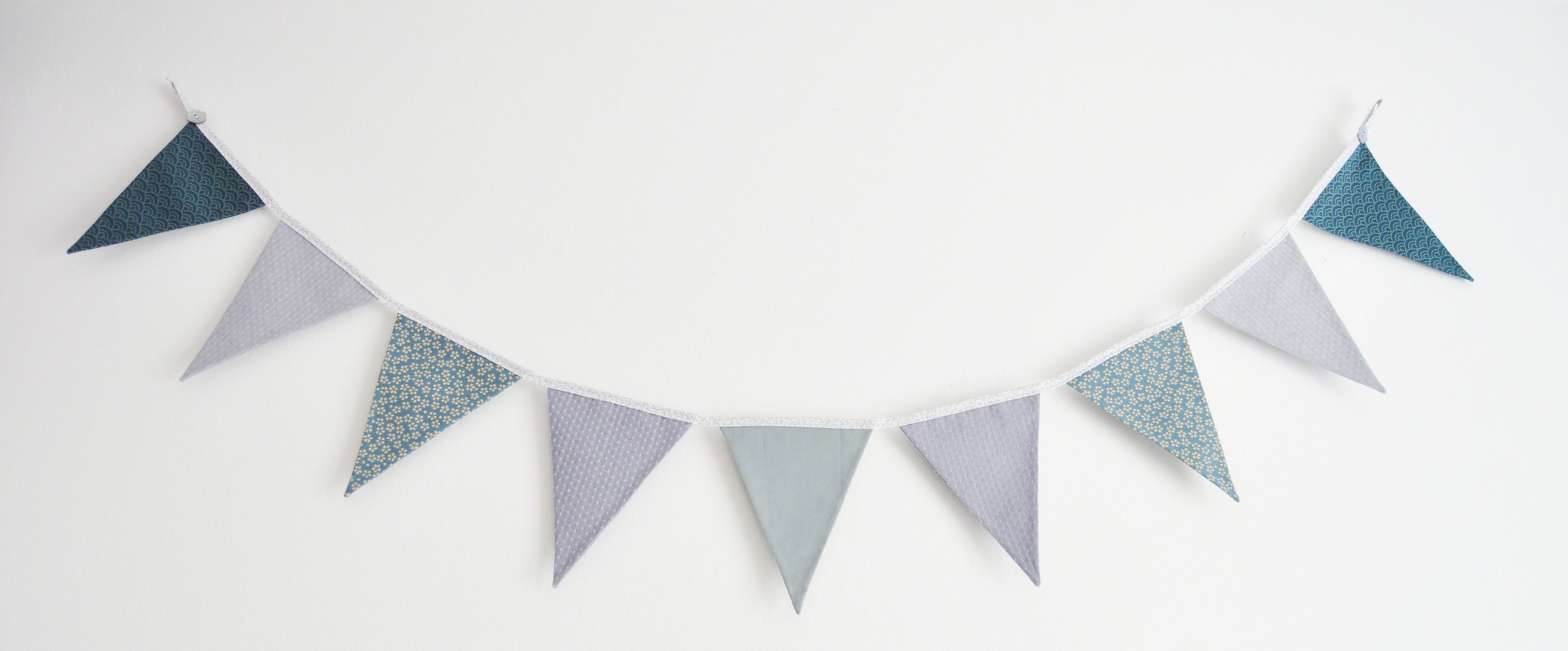 Japanese style fabric bunting garland flag banner kids' | Etsy