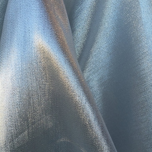 Silver Metalic Silk Lame Fabric Sold by the Yard Wedding Prom Draping Decoration Tablecloths Party