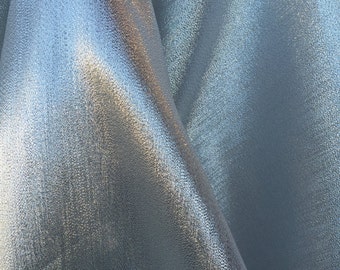 Silver Metalic Silk Lame Fabric Sold by the Yard Wedding Prom Draping Decoration Tablecloths Party
