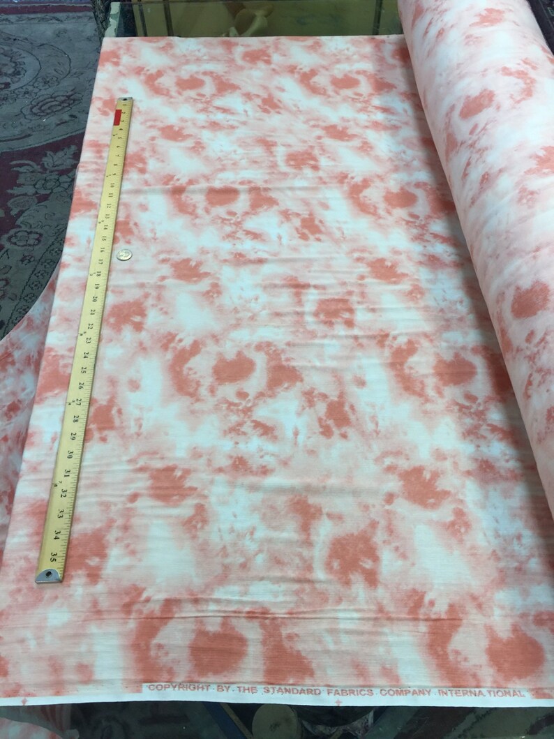 Rayon crepon Blush Peach abstract 51-52 in w Fabric by the yard soft organic kids dress draping clothing decoration flowy fabric image 5