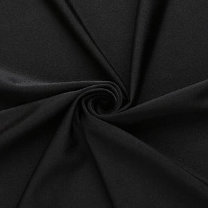 Nylon Spandex Fabric | (4 Way Stretch/Per Yard) Black