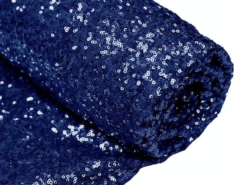 navy blue sequin table runner