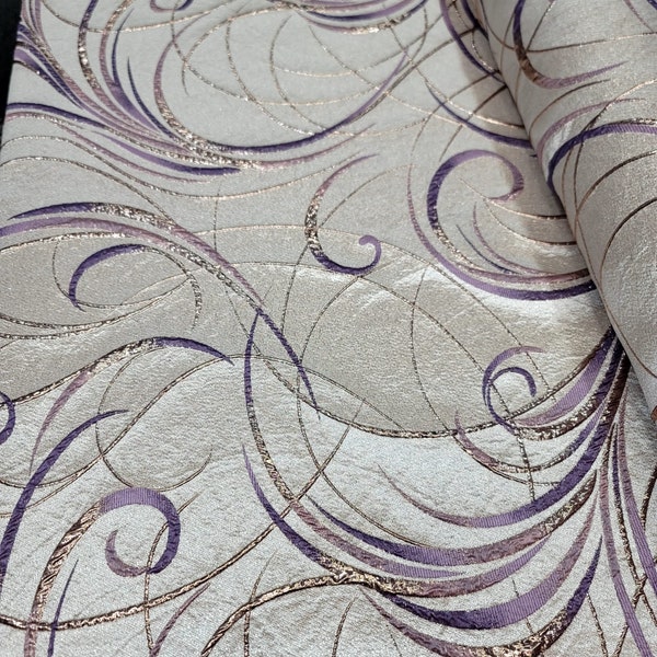Lavender Silk Brocade 498 Fabric