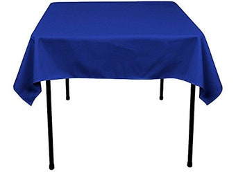 54 x 54-Inch Seamless Royal Blue Rectangular Polyester Tablecloth for Wedding Party Decorations Square Table Cloth Cover