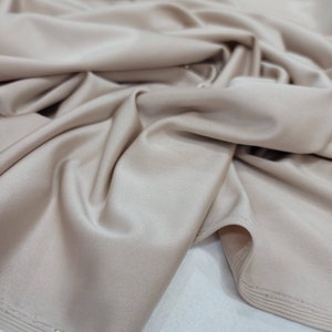 Beige Stretch Spandex Fabric Sold By The Yard Swimwear Draping Decoration 4 way Stretch Fabric