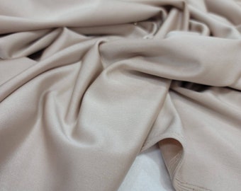 Beige Stretch Spandex Fabric Sold By The Yard Swimwear Draping Decoration 4 way Stretch Fabric