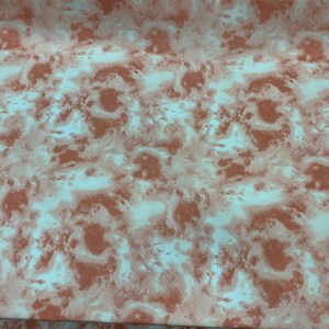 Rayon crepon Blush Peach abstract 51-52 in w Fabric by the yard soft organic kids dress draping clothing decoration flowy fabric image 7